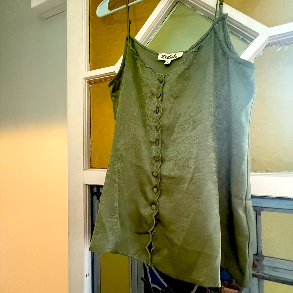 Olive Green Women's Top